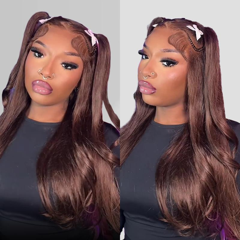 Asteria Glueless Ready-to-Wear 13X4 Lace Frontal Wig - Pre-Styled, Pre-Bleached Human Hair for Effortless Elegance