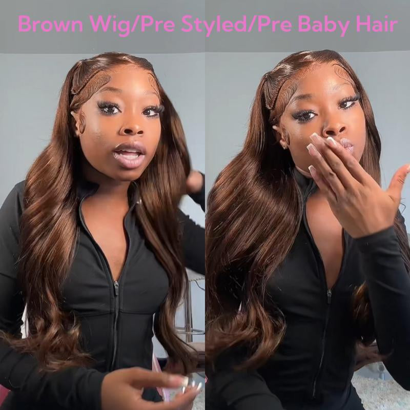 Asteria Glueless Ready-to-Wear 13X4 Lace Frontal Wig - Pre-Styled, Pre-Bleached Human Hair for Effortless Elegance