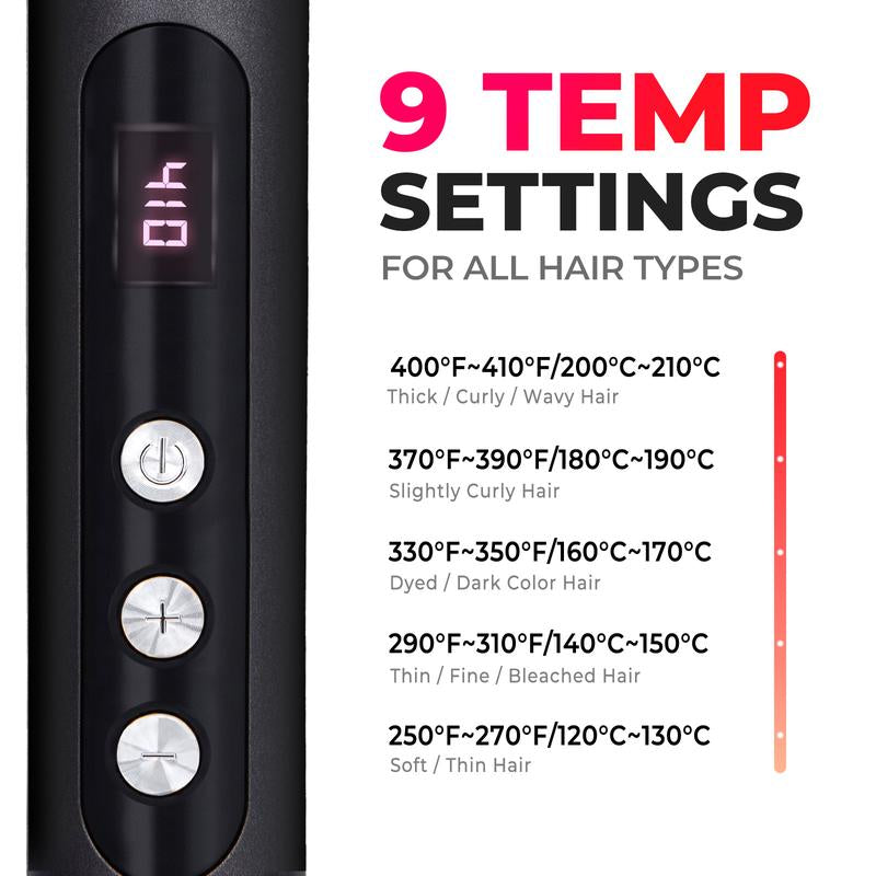 TYMO RING Plus Hair Straightener Comb - Effortless Styling with Comfort Grip & Negative Ionic Technology