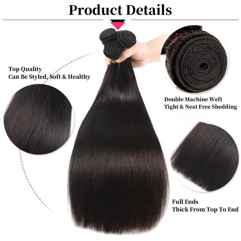 Luxurious Brazilian Virgin Body Wave Hair Bundles - 100% Human Hair for Stunning Styles