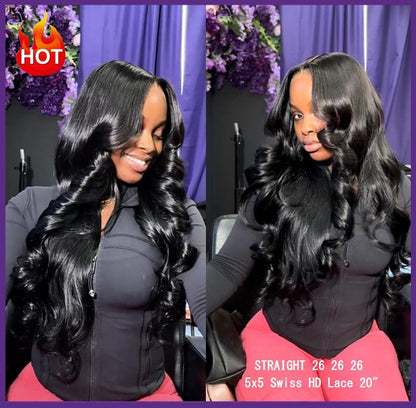 LUVME Premium 13A 100% Virgin Remi Human Hair - Luxurious Body Wave & Deep Wave Bundles for Salon-Quality Style