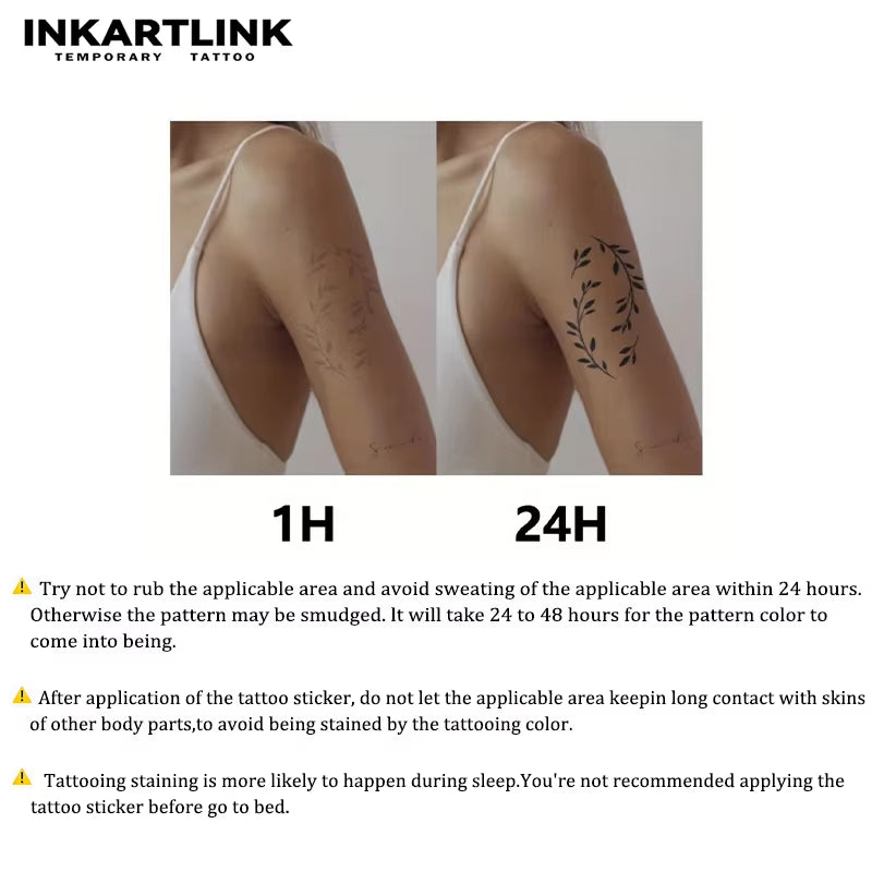 Henna Finger Tattoo (7) Temporary Tattoo Sticker, Waterproof Magic Tattoo, Lasts to 15 Days Fake Tattoo, Semi Permanent Tattoo