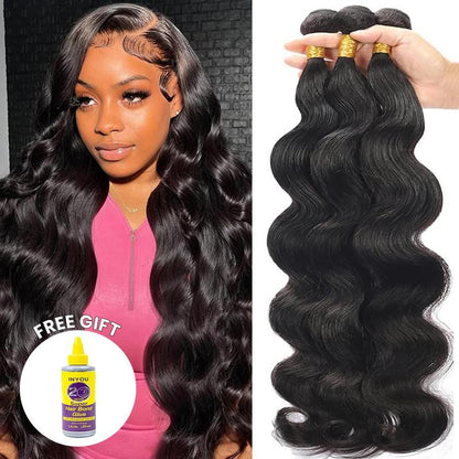 Luxurious Brazilian Virgin Body Wave Hair Bundles - 100% Human Hair for Stunning Styles