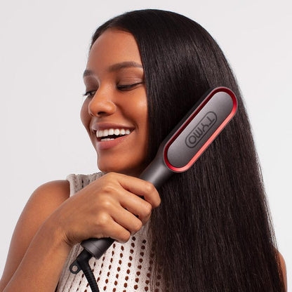 TYMO RING Plus Hair Straightener Comb - Effortless Styling with Comfort Grip & Negative Ionic Technology